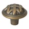 Gliderite Hardware 1-1/4 in. Antique Brass Braided Cabinet Knob, 5PK 82115-AB-5 - alternate 1